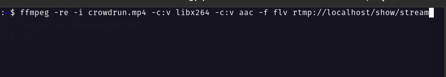 Команда FFmpeg для кодирования и отправки потока на RTMP-адрес