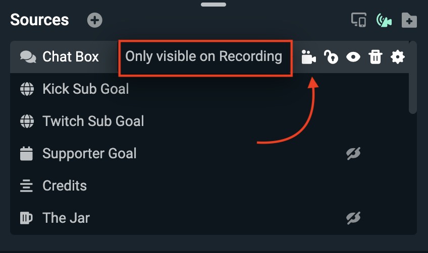 Projector для проверки разных выходов Selective Recording