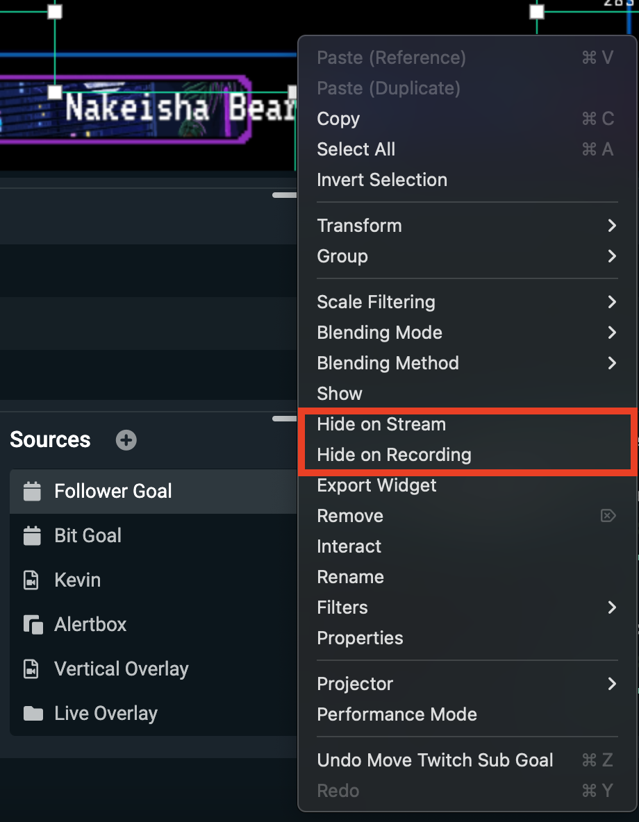 Интерфейс Streamlabs Desktop до включения Selective Recording