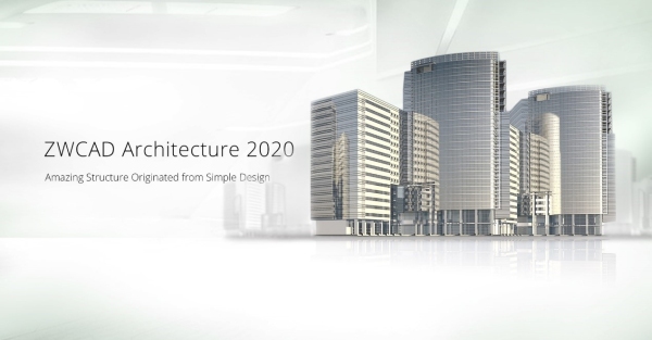 Официальная иллюстрация ZWCAD Architecture 2020 с архитектурной моделью